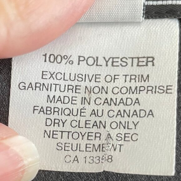 Wayne Clark Designer Special Occasion Lined Cocktail Dress Black Sz 8 US/10 CDN - Picture 9 of 12